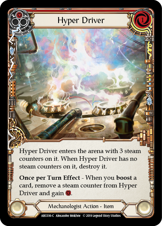 Hyper Driver [ARC036-C] (Arcane Rising)  1st Edition Rainbow Foil | Good Games Morley