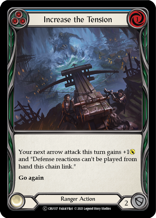 Increase the Tension (Blue) [U-CRU137] (Crucible of War Unlimited)  Unlimited Rainbow Foil | Good Games Morley