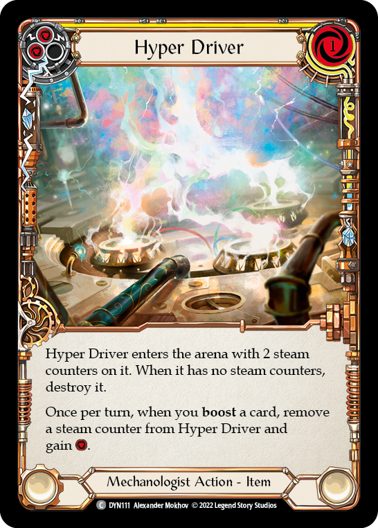 Hyper Driver (Yellow) [DYN111] (Dynasty)  Rainbow Foil | Good Games Morley