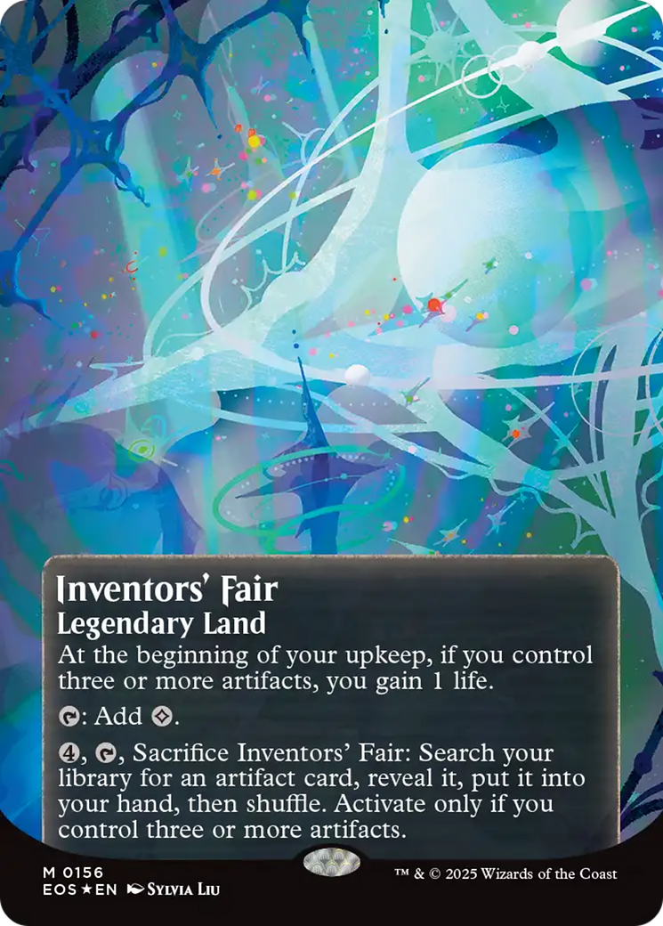 Inventors' Fair (0156) (Borderless) (Galaxy Foil) [Edge of Eternities: Stellar Sights] | Good Games Morley