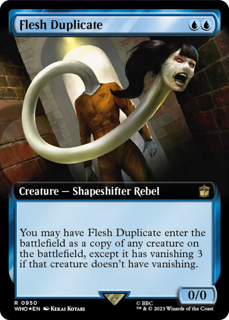 Flesh Duplicate (Extended Art) (Surge Foil) [Doctor Who] | Good Games Morley