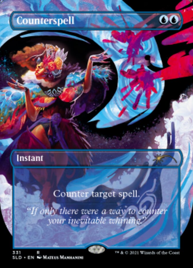 Counterspell (Borderless) [Secret Lair Drop Series] | Good Games Morley