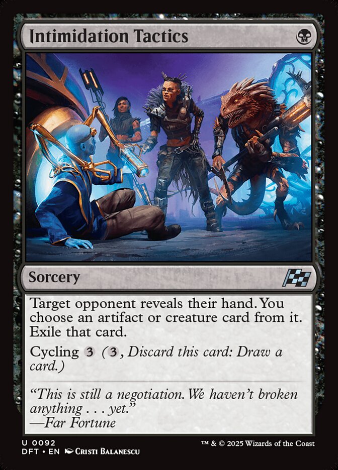 Intimidation Tactics 92/291 (Aetherdrift)  - Foil | Good Games Morley