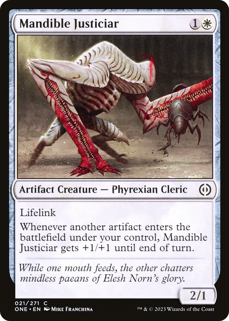 Mandible Justiciar [Phyrexia: All Will Be One] | Good Games Morley