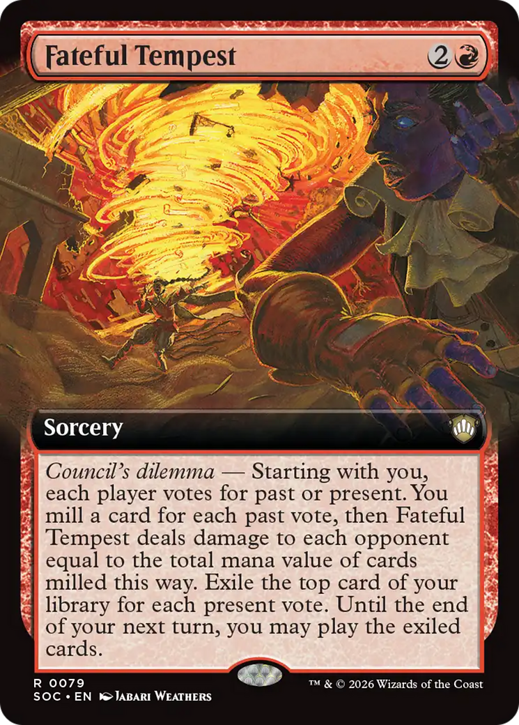 Fateful Tempest (Extended Art) [Secrets of Strixhaven Commander] | Good Games Morley