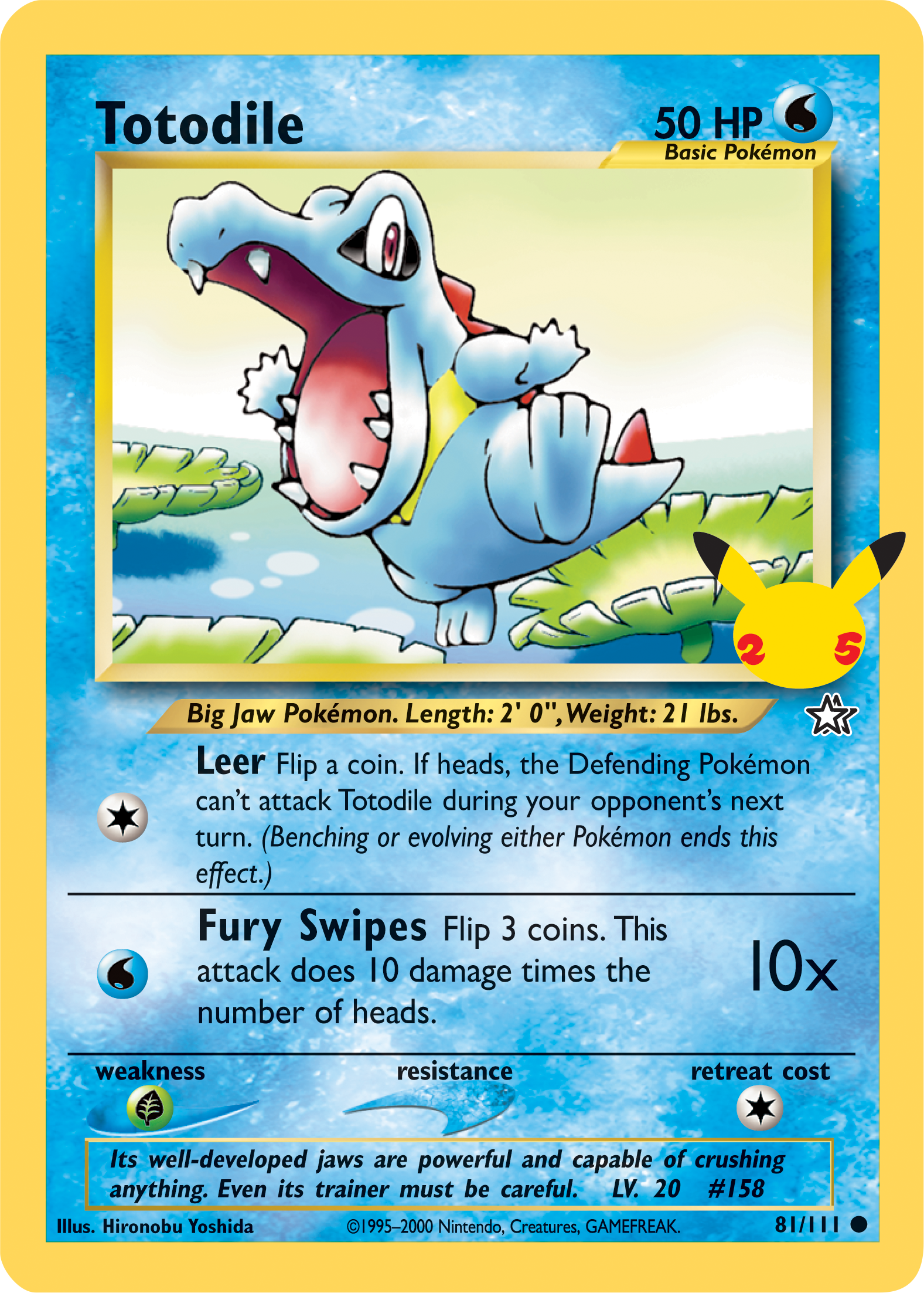 Totodile (81/111) (Jumbo Card) [First Partner Pack] | Good Games Morley