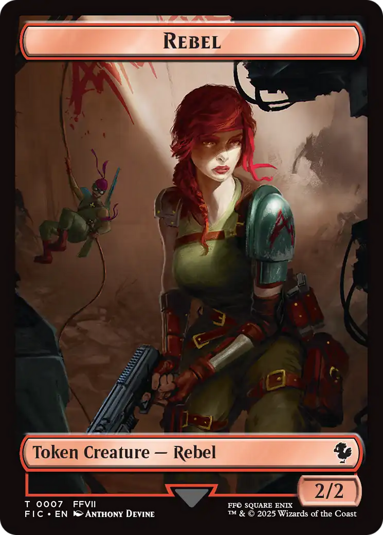 Soldier // Rebel Double-Sided Token [FINAL FANTASY Commander Tokens] | Good Games Morley