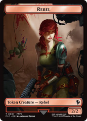 Soldier // Rebel Double-Sided Token [FINAL FANTASY Commander Tokens] | Good Games Morley