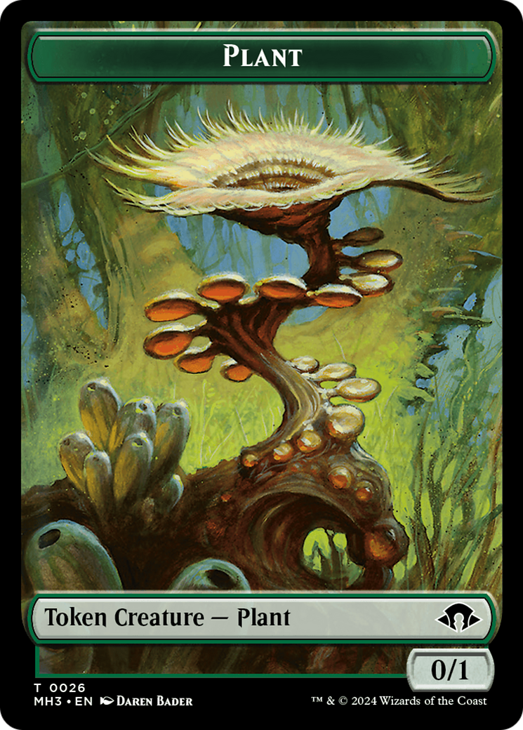 Zombie // Plant Double-Sided Token [Modern Horizons 3 Tokens] | Good Games Morley