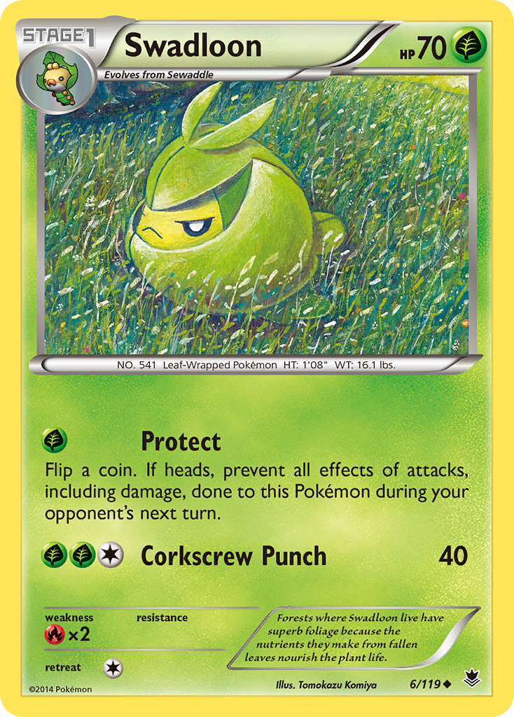Swadloon (6/119) [XY: Phantom Forces] | Good Games Morley