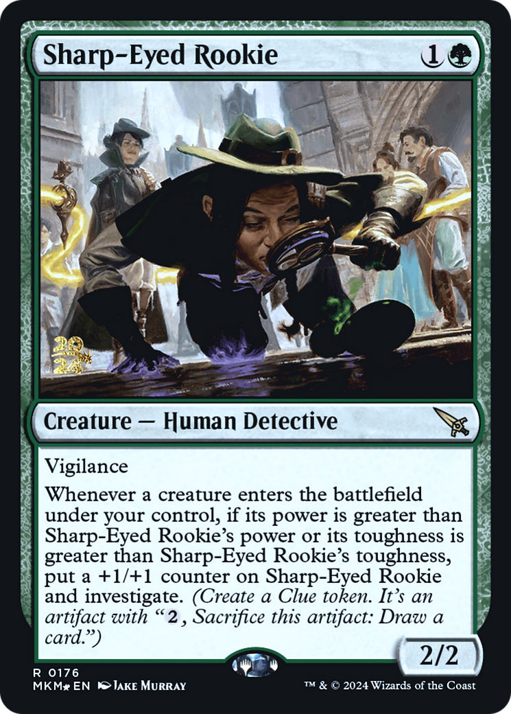 Sharp-Eyed Rookie [Murders at Karlov Manor Prerelease Promos] | Good Games Morley
