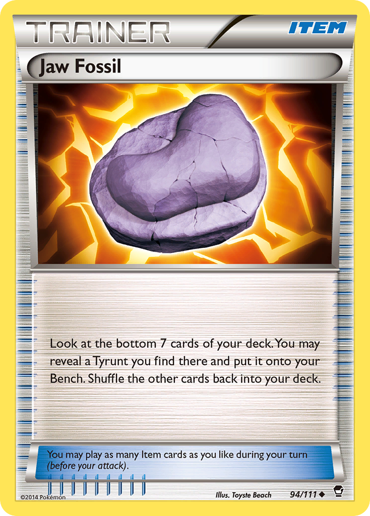 Jaw Fossil (94/111) [XY: Furious Fists] | Good Games Morley
