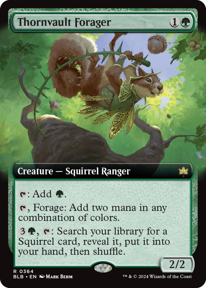 Thornvault Forager 364 (Bloomburrow)  - Extended Art | Good Games Morley