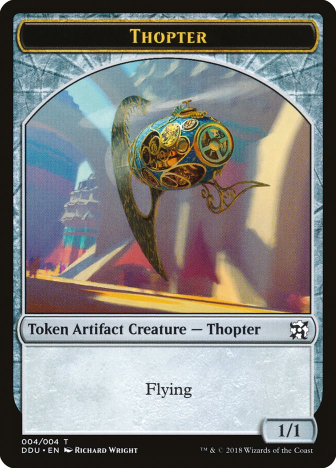 Thopter Token (004/004) [Duel Decks: Elves vs. Inventors Tokens] | Good Games Morley