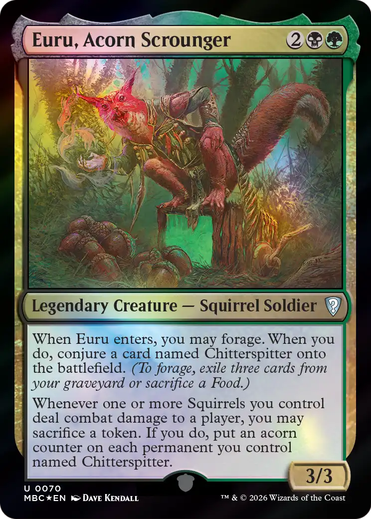Euru, Acorn Scrounger [Mystery Booster: Commander Edition] | Good Games Morley