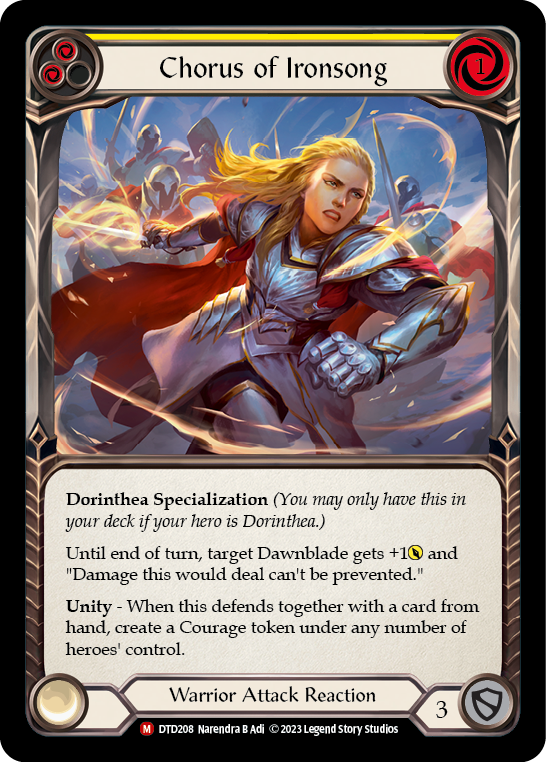 Chorus of Ironsong [DTD208] (Dusk Till Dawn)  Rainbow Foil | Good Games Morley