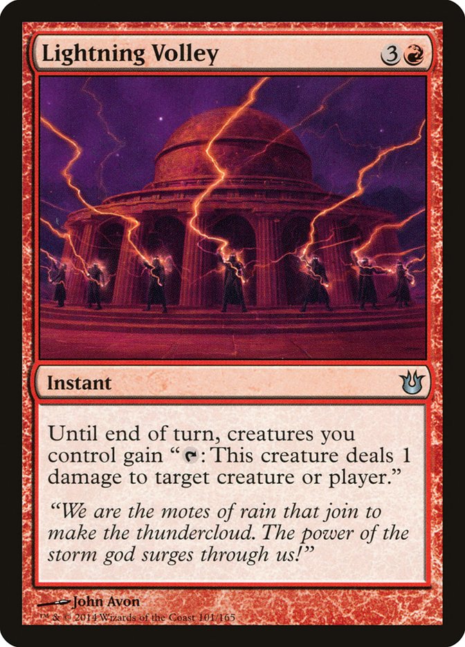 Lightning Volley 101/165 (Born of the Gods)  | Good Games Morley