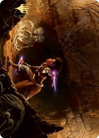 Dogged Pursuit Art Card (Gold-Stamped Signature) [Kaldheim Art Series] | Good Games Morley