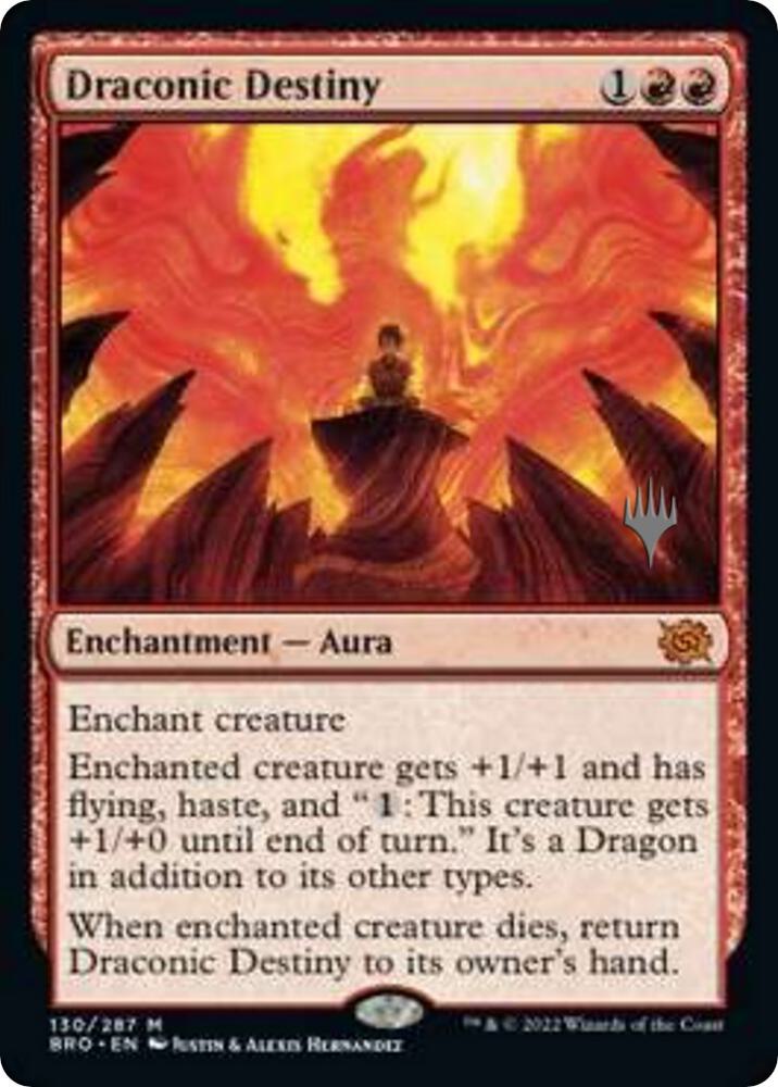 Draconic Destiny 130p/169 (Promo Pack: The Brothers' War)  - Foil | Good Games Morley