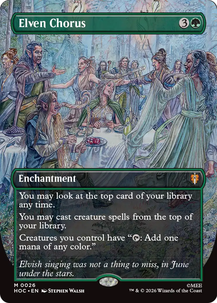 Elven Chorus (Borderless) [The Hobbit: Eternal-Legal] | Good Games Morley