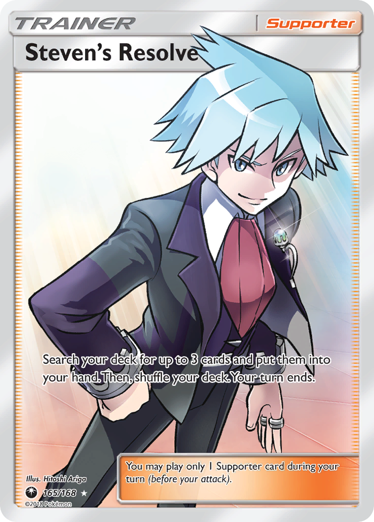 Steven's Resolve (165/168) [Sun & Moon: Celestial Storm] | Good Games Morley