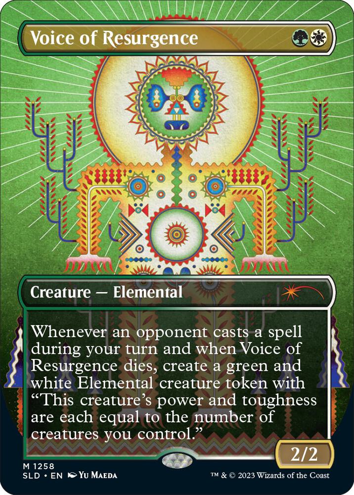 Voice of Resurgence 1258 (Secret Lair Drop Series)  - Borderless Foil | Good Games Morley