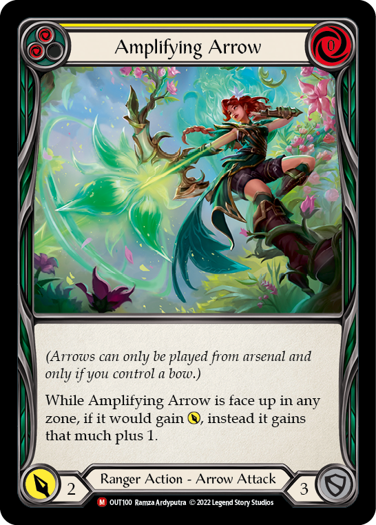 Amplifying Arrow [OUT100] (Outsiders)  Rainbow Foil | Good Games Morley