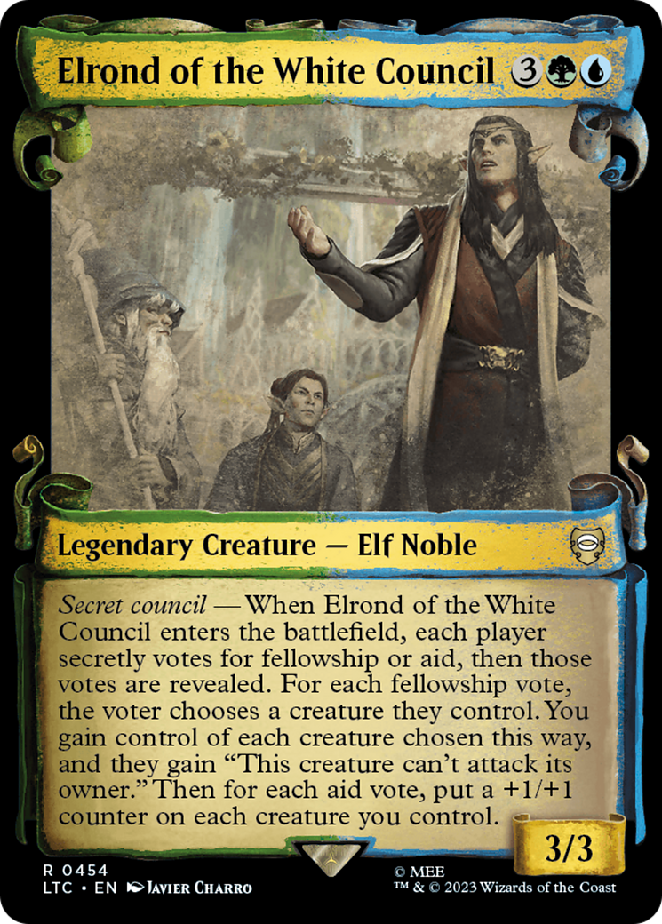 Elrond of the White Council [The Lord of the Rings: Tales of Middle-Earth Commander Showcase Scrolls] | Good Games Morley