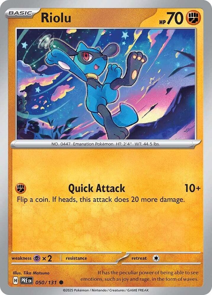 Riolu (050/131) [Scarlet & Violet: Prismatic Evolutions] | Good Games Morley