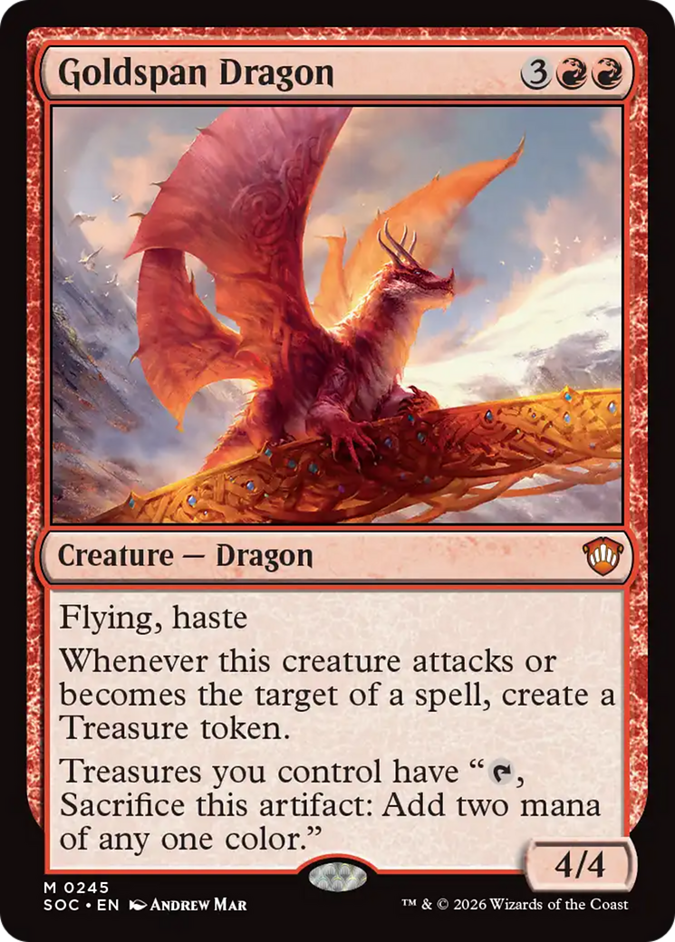 Goldspan Dragon [Secrets of Strixhaven Commander] | Good Games Morley
