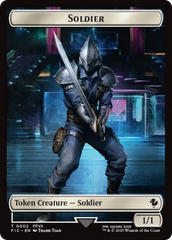 Soldier // Rebel Double-Sided Token [FINAL FANTASY Commander Tokens] | Good Games Morley