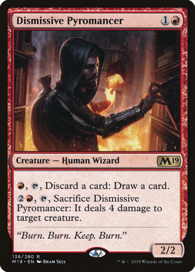 Dismissive Pyromancer 136/280 (Core Set 2019)  | Good Games Morley