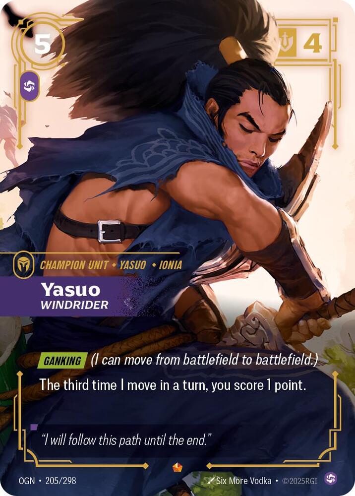 Yasuo - Windrider 205/298 (Origins)  - Foil | Good Games Morley