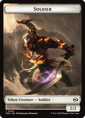 Soldier (0004) // Soldier (0005) Double-Sided Token [Tarkir: Dragonstorm Tokens] | Good Games Morley