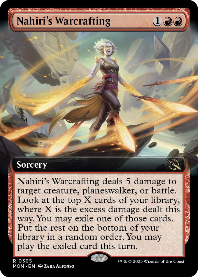 Nahiris Warcrafting 365/291 (March of the Machine)  - Extended Art Foil | Good Games Morley