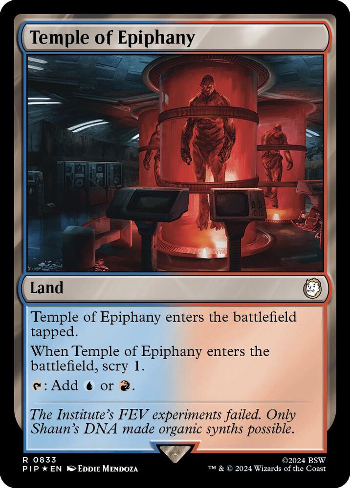 Temple of Epiphany 833/326 (Universes Beyond: Fallout)  - Surge Foil | Good Games Morley