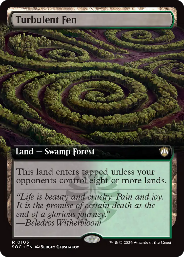 Turbulent Fen (Extended Art) [Secrets of Strixhaven Commander] | Good Games Morley