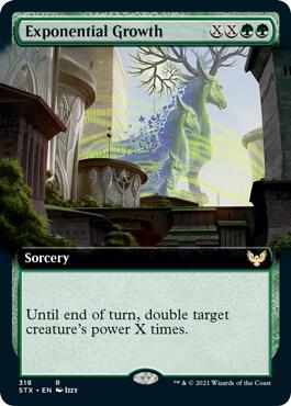 Exponential Growth Extended Art 318/275 (Strixhaven: School of Mages)  - Foil | Good Games Morley