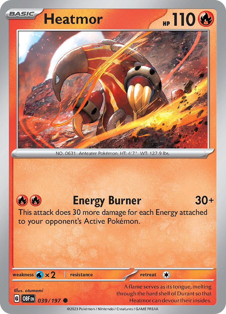 Heatmor (039/197) [Scarlet & Violet: Obsidian Flames] | Good Games Morley