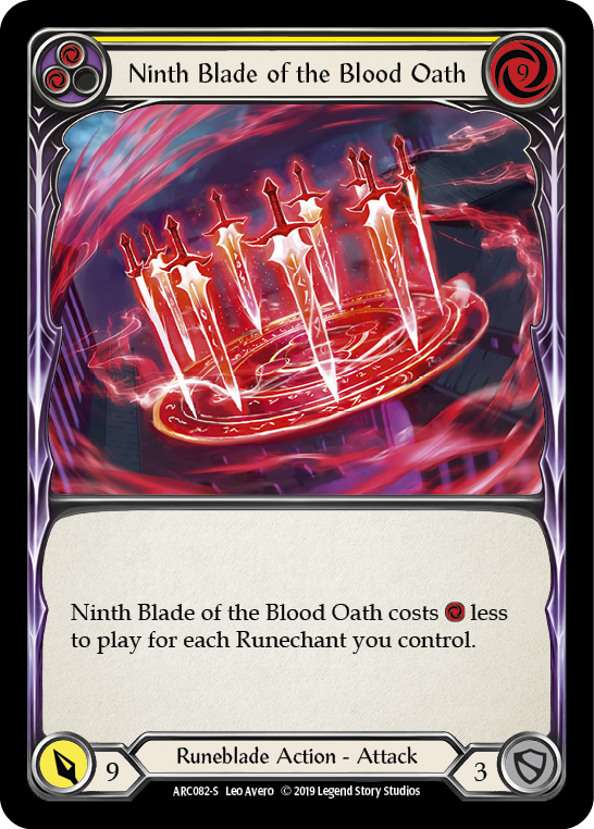 Ninth Blade of the Blood Oath [ARC082-S] (Arcane Rising)  1st Edition Normal | Good Games Morley