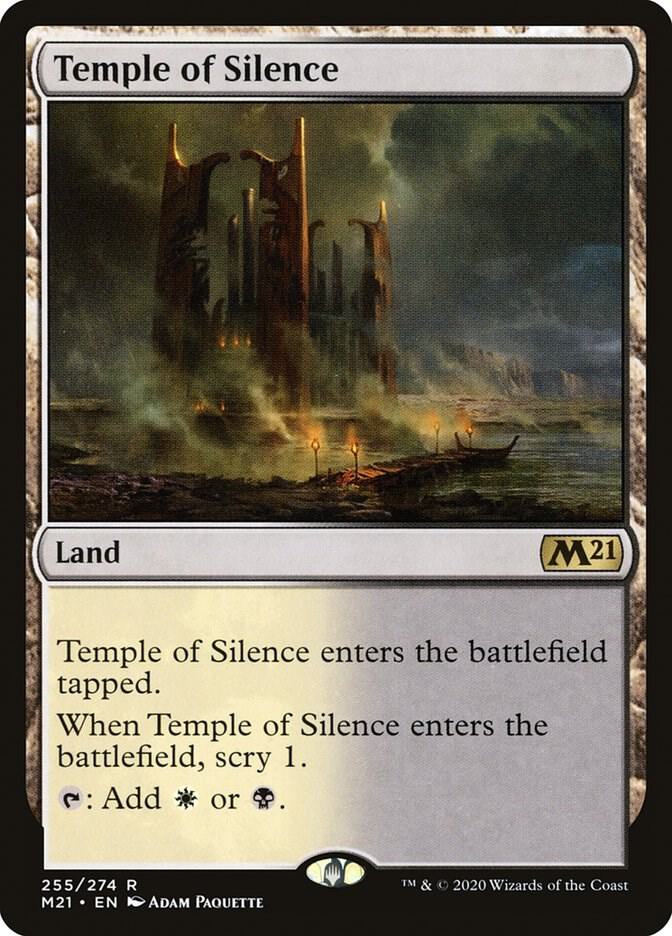 Temple of Silence 255/274 (Core Set 2021)  - Foil | Good Games Morley