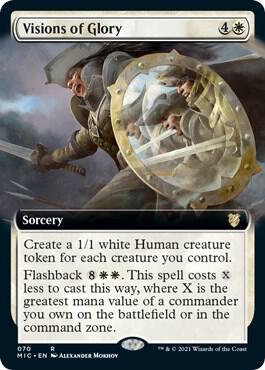 Visions of Glory Extended Art 70/38 (Commander: Innistrad: Midnight Hunt)  | Good Games Morley
