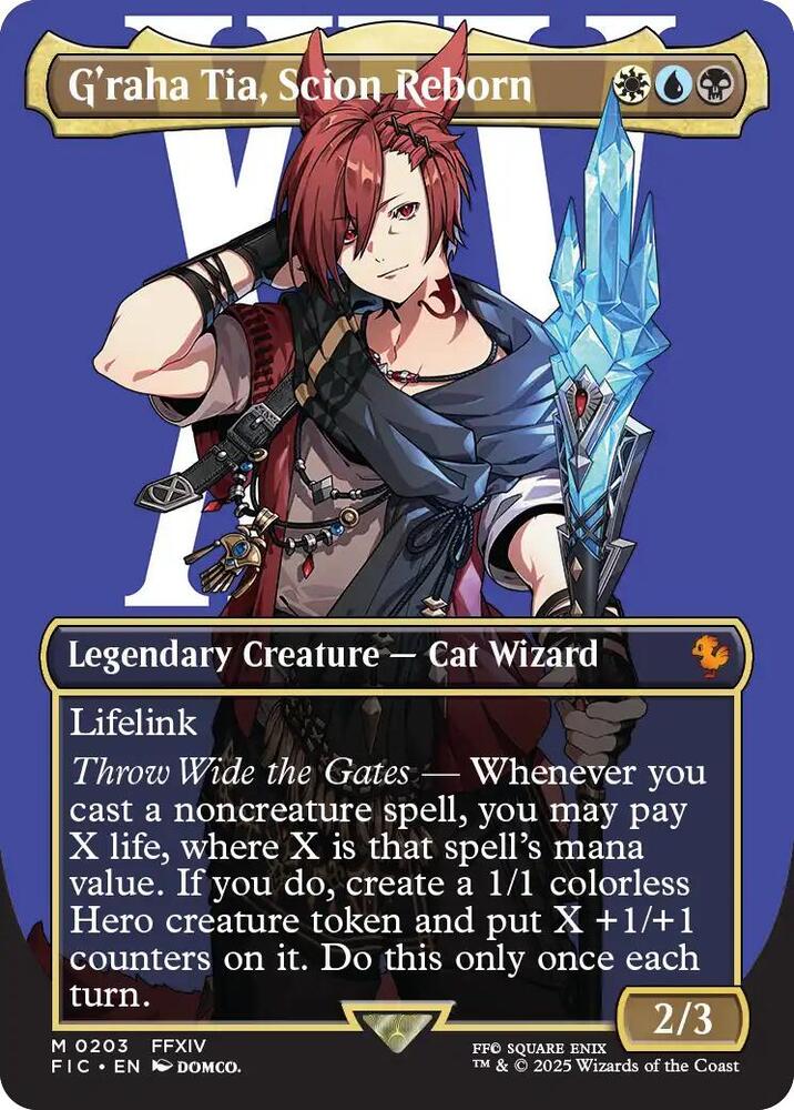 G'raha Tia, Scion Reborn 203 (Commander: FINAL FANTASY)  - Borderless | Good Games Morley