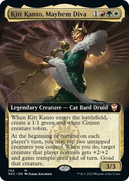 Kitt Kanto Mayhem Diva Extended Art 104 (Commander: Streets of New Capenna)  - Foil | Good Games Morley