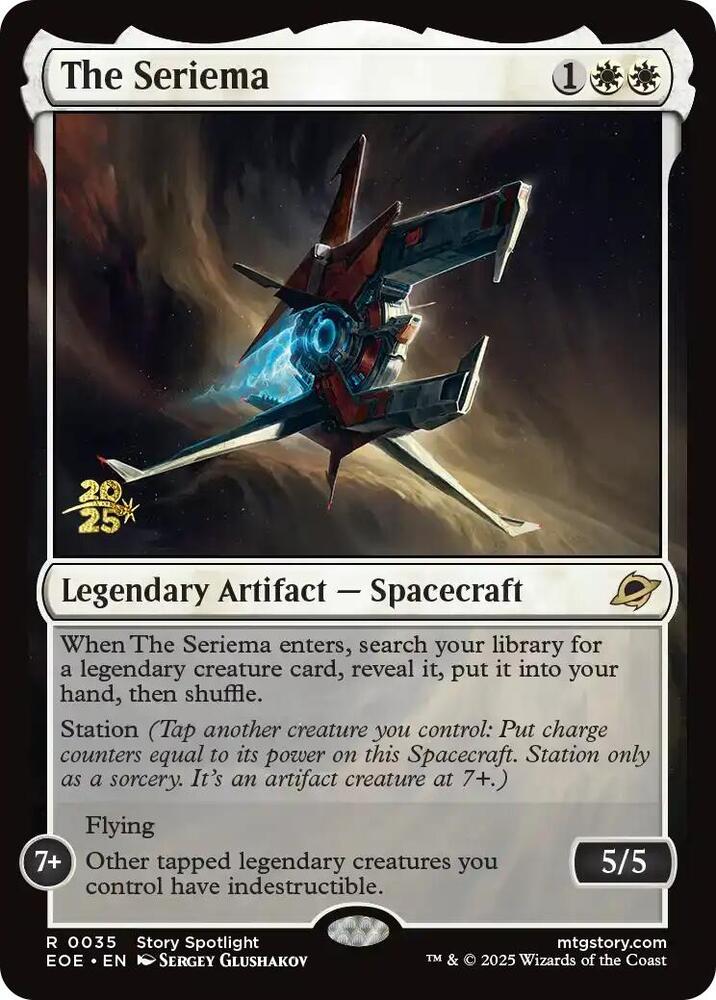 The Seriema 35s/160 (Prerelease Cards)  - Foil | Good Games Morley
