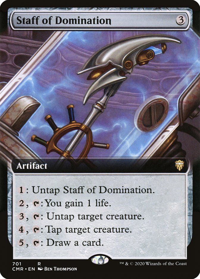 Staff of Domination (Extended Art) [Commander Legends] | Good Games Morley