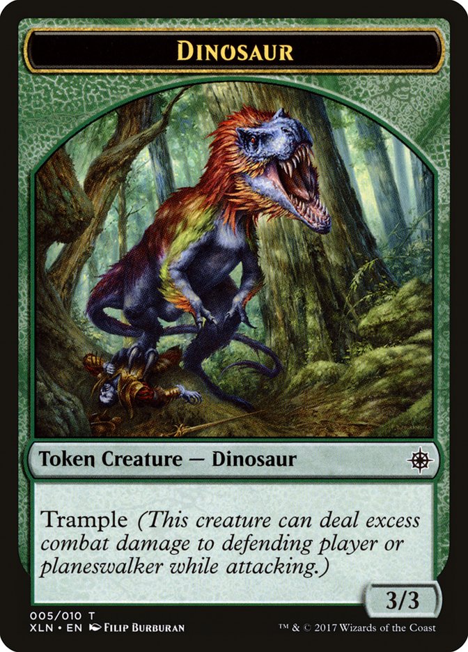 Dinosaur Token [Ixalan Tokens] | Good Games Morley