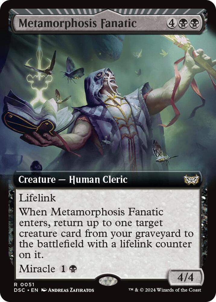 Metamorphosis Fanatic 51/40 (Commander: Duskmourn: House of Horror)  - Extended Art | Good Games Morley