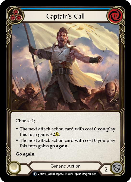 Captain's Call (Blue) [U-MON262-RF] (Monarch Unlimited)  Unlimited Rainbow Foil | Good Games Morley