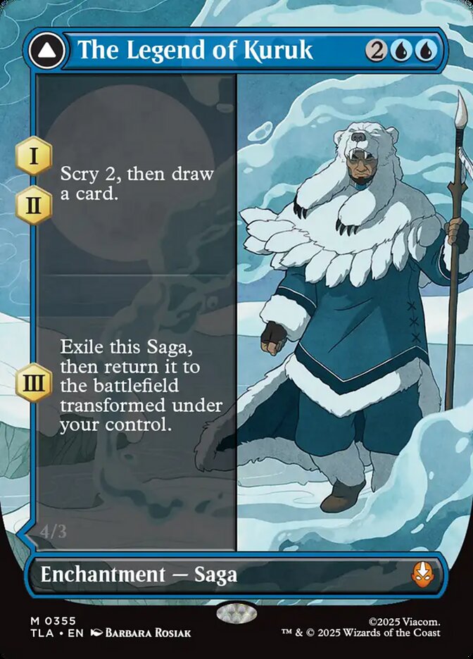 The Legend of Kuruk Borderless 355 (Avatar: The Last Airbender)  - Borderless | Good Games Morley